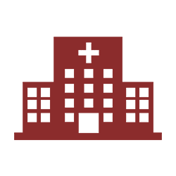 Icon of clinics and hospitals